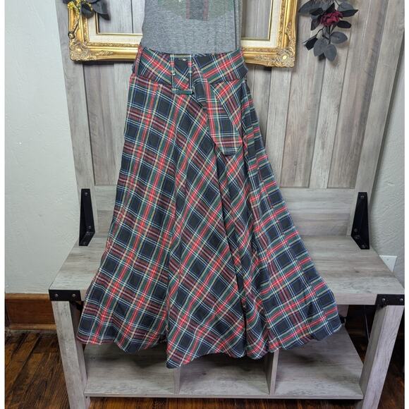 mod.x Dresses & Skirts - Mod X Plaid Maxi Skirt Grunge Academia Y2K Tartan Belted Size Medium